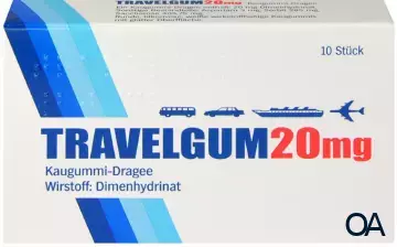 Travelgum 20 mg Kaugummi Dragees