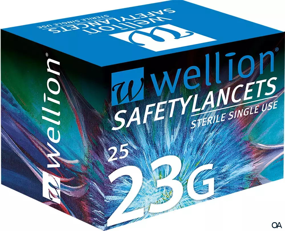 Wellion® SafetyLancets - 23G Einmalsicherheitslanzetten