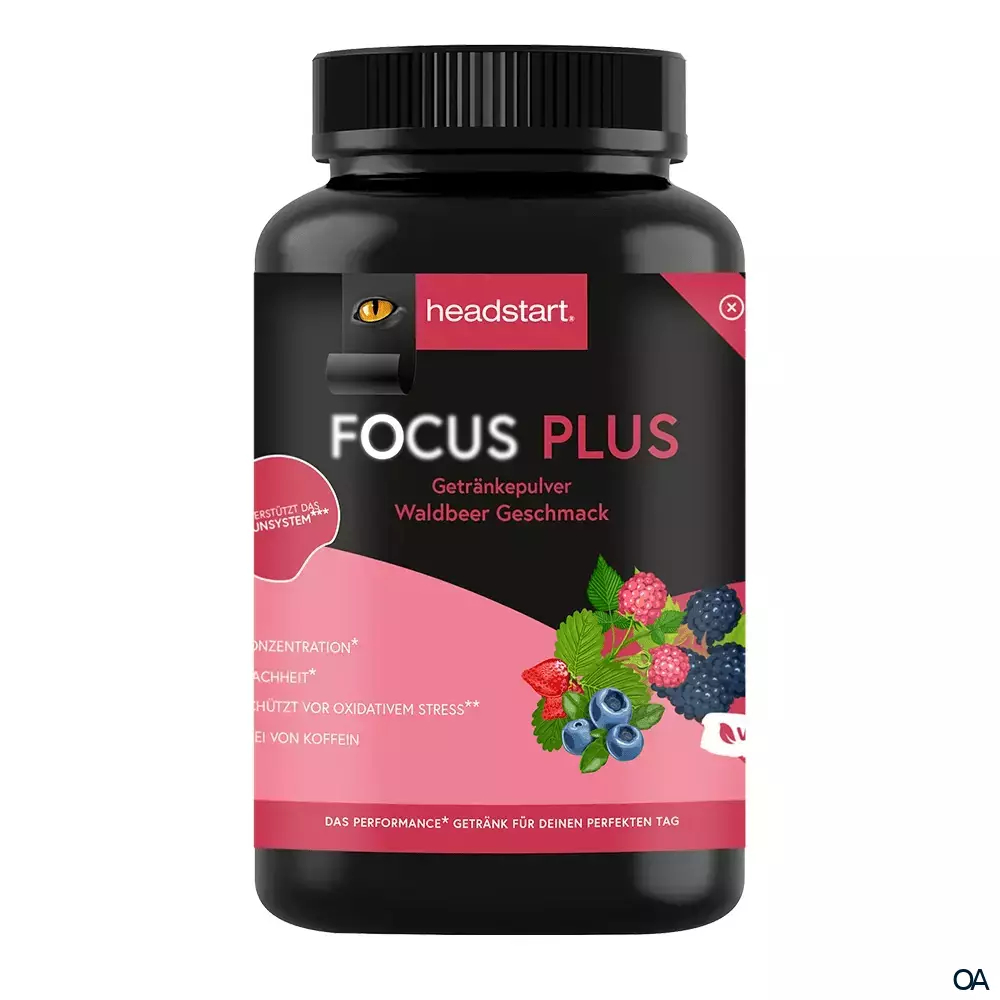 headstart FOCUS PLUS Getränkepulver Waldbeer