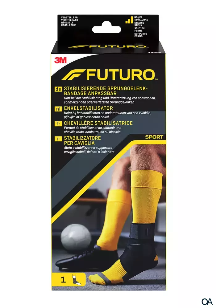 3M FUTURO™ Stabilisierende Sprunggelenk-Bandage anpassbar 46645, Verstellbar SPORT (20.3 - 25.4 cm)