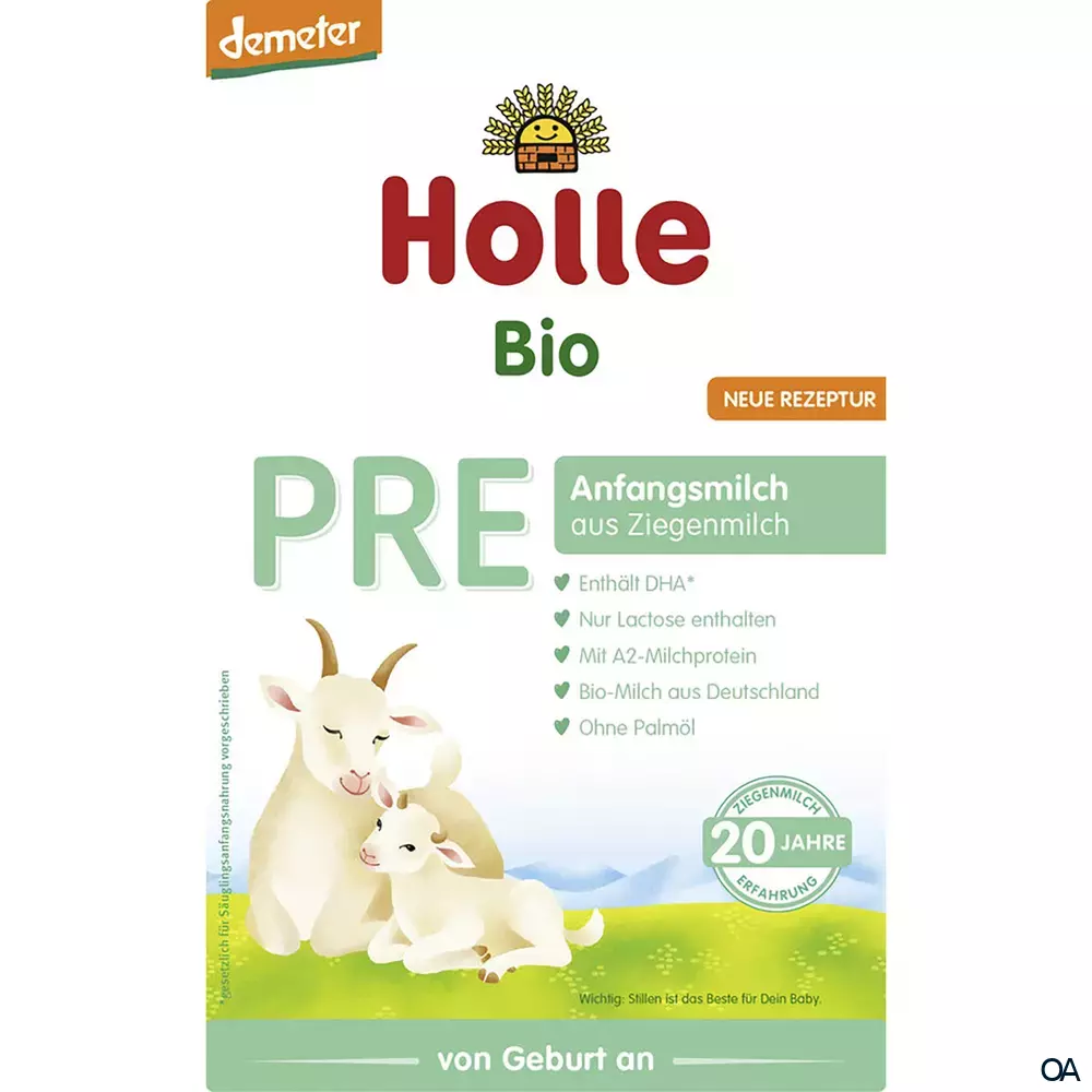 Holle Bio-Anfangsmilch PRE aus Ziegenmilch Pulver