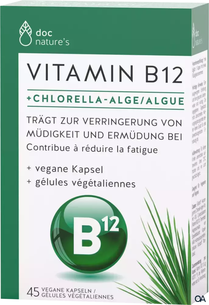 doc nature’s Vitamin B12 + Chlorella-Alge