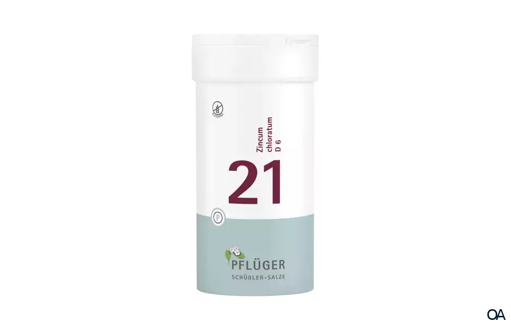 BIOCHEMIE PFLÜGER® Nr. 21 Zincum chloratum D 6 Tabletten