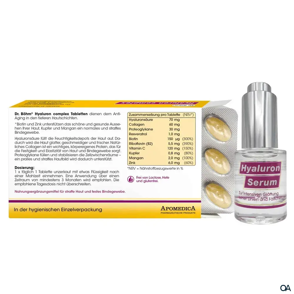 Dr. Böhm® Hyaluron complex Tabletten + Hyaluron Serum