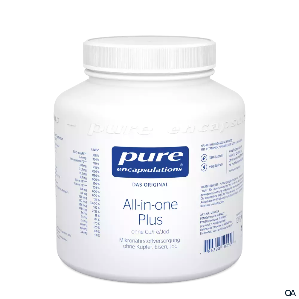 pure encapsulations® All-in-one Plus (ohne Cu/Fe/Jod) Kapseln