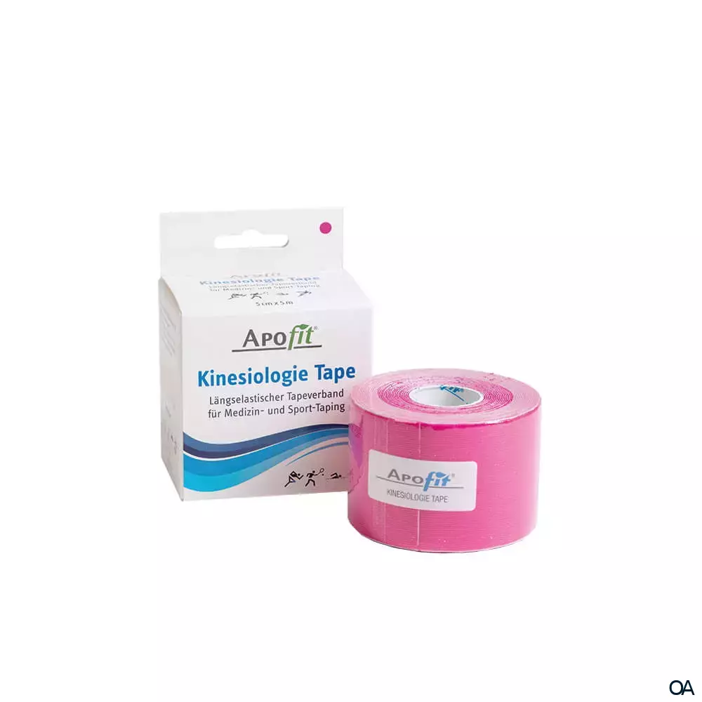 APOfit Kinesiologie Tape pink 5 cm x 5 m