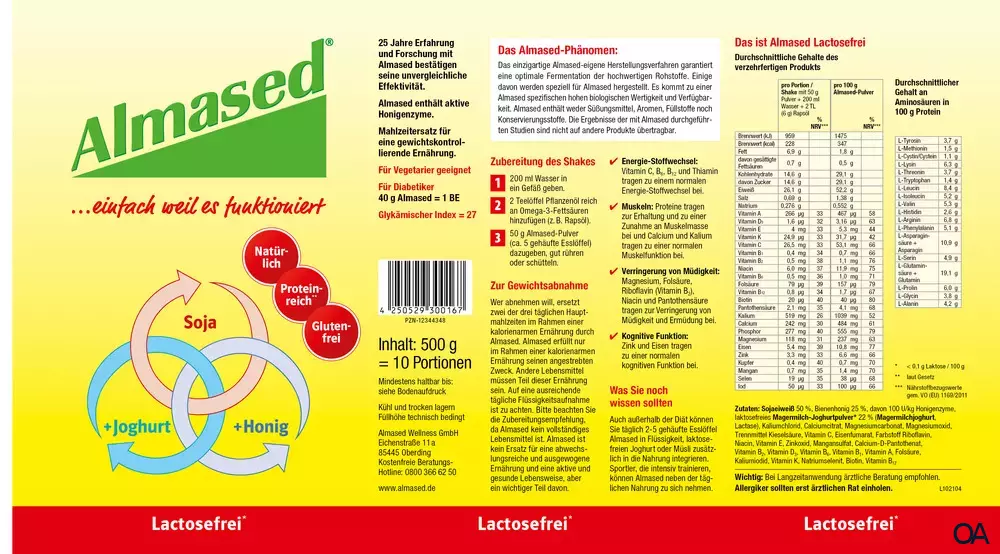 Almased® Lactosefrei Dose