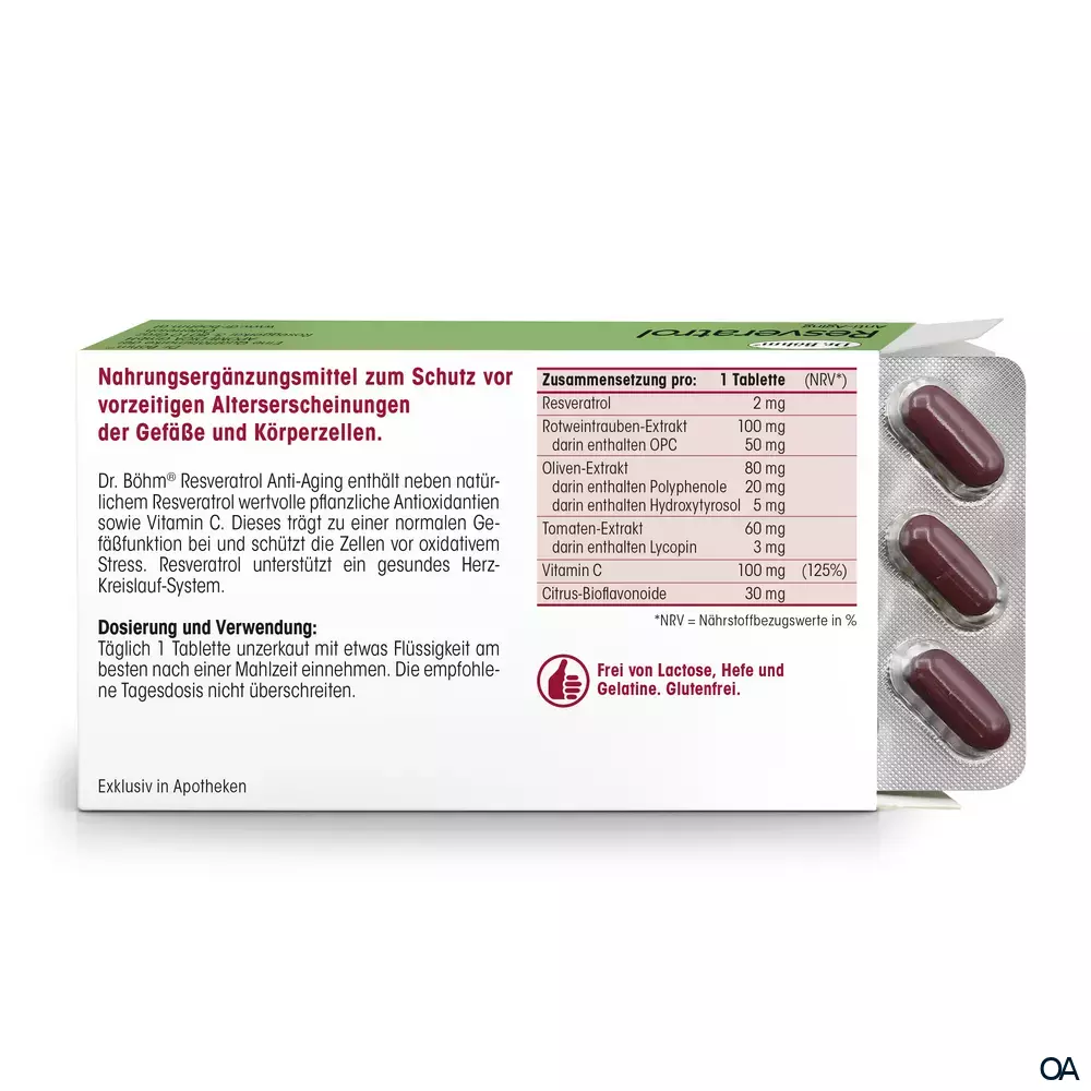  Dr. Böhm® Resveratrol Anti‑Aging Tabletten