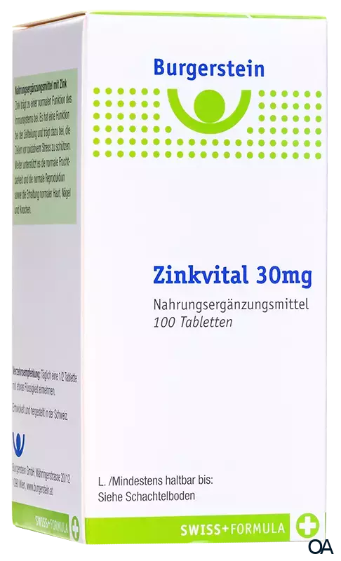 Burgerstein Zinkvital 30 mg Tabletten