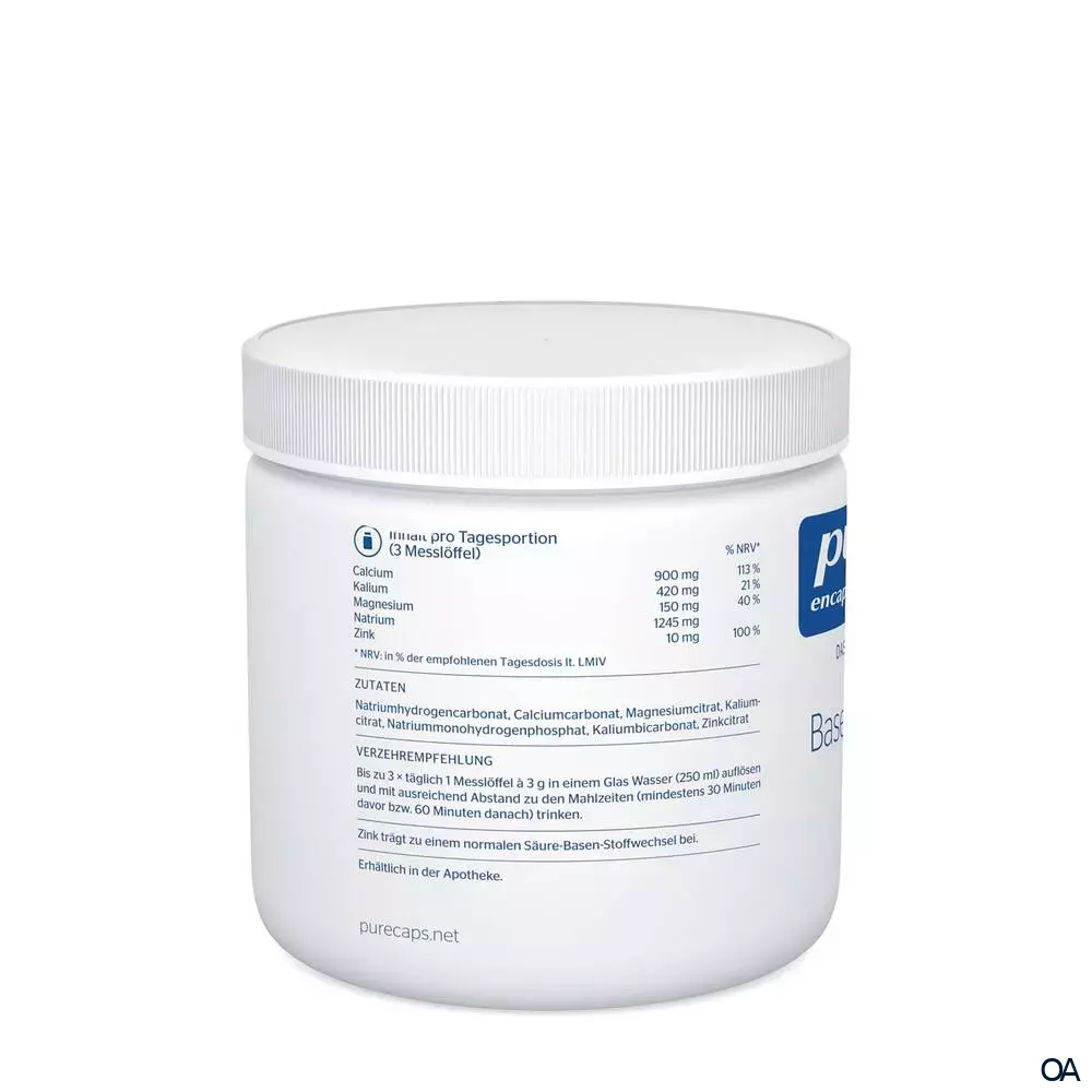 pure encapsulations® Basenpulver plus mit Zink