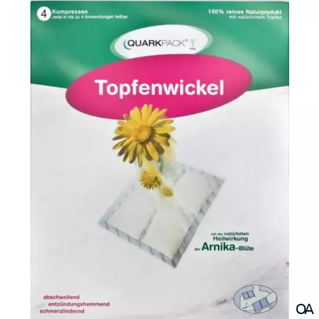 Quarkpack Arnika Topfenwickel Kompressen