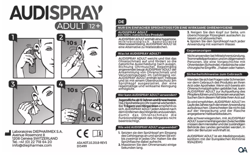 AUDISPRAY Adult Ohrenspray