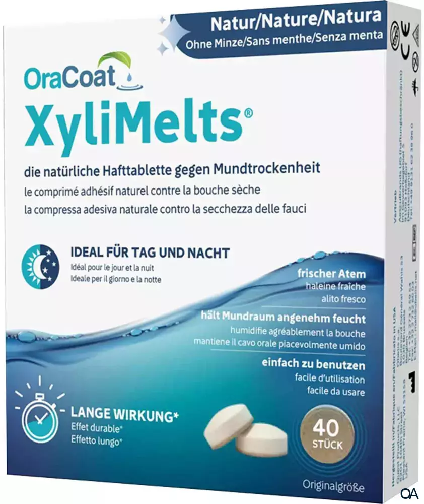 OraCoat XyliMelts Hafttabletten Natur (ohne Minze)