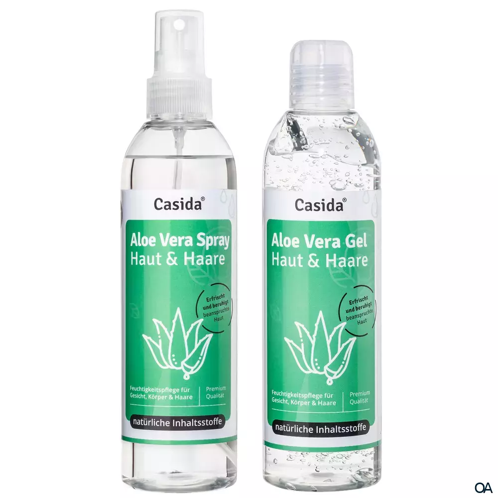 Casida Aloe Vera Gel + Spray Set