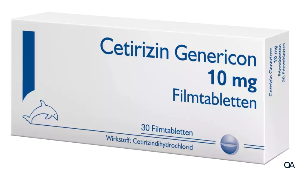 Cetirizin Genericon 10 mg Filmtabletten