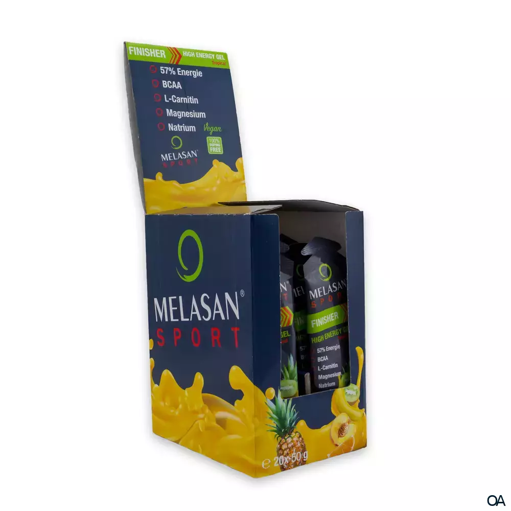 Melasan Sport High Energy Gel Finisher Tropical Sachets 50 g