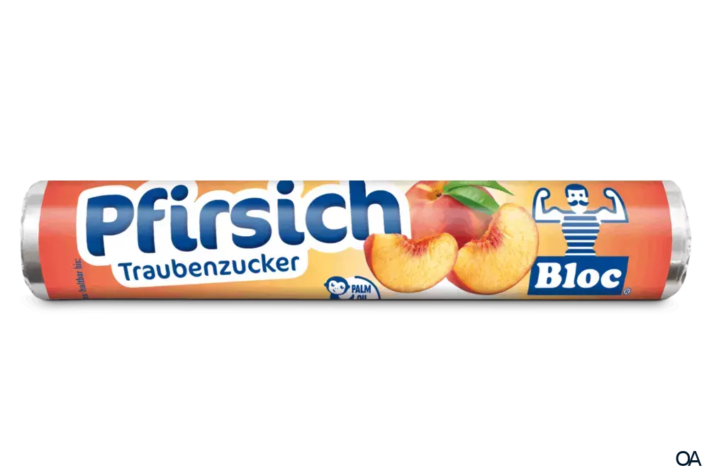 Bloc® Traubenzucker Pfirsich Rolle