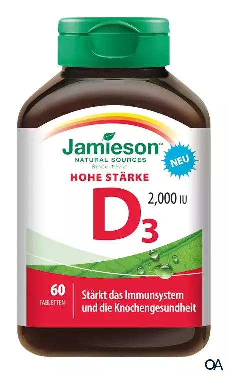 Jamieson Vitamin D3 2000 IU Tabletten