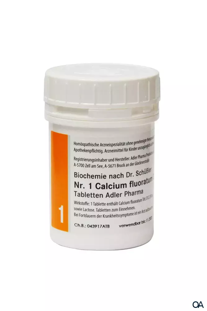 Schüßler Salz Adler Nr. 1 Calcium fluoratum D12 Tabletten