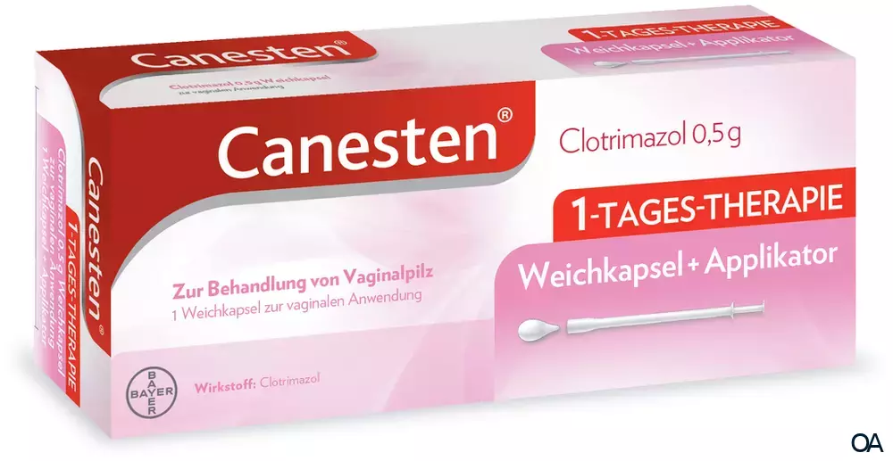 Canesten® Clotrimazol 0,5 g Weichkapsel zur vaginalen Anwendung