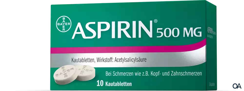 Aspirin® 500 mg Kautabletten