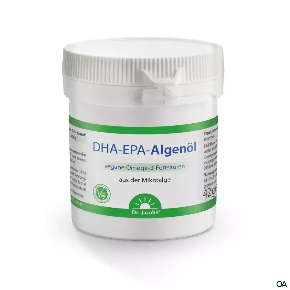 Dr. Jacob‘s DHA-EPA-Algenöl Kapseln