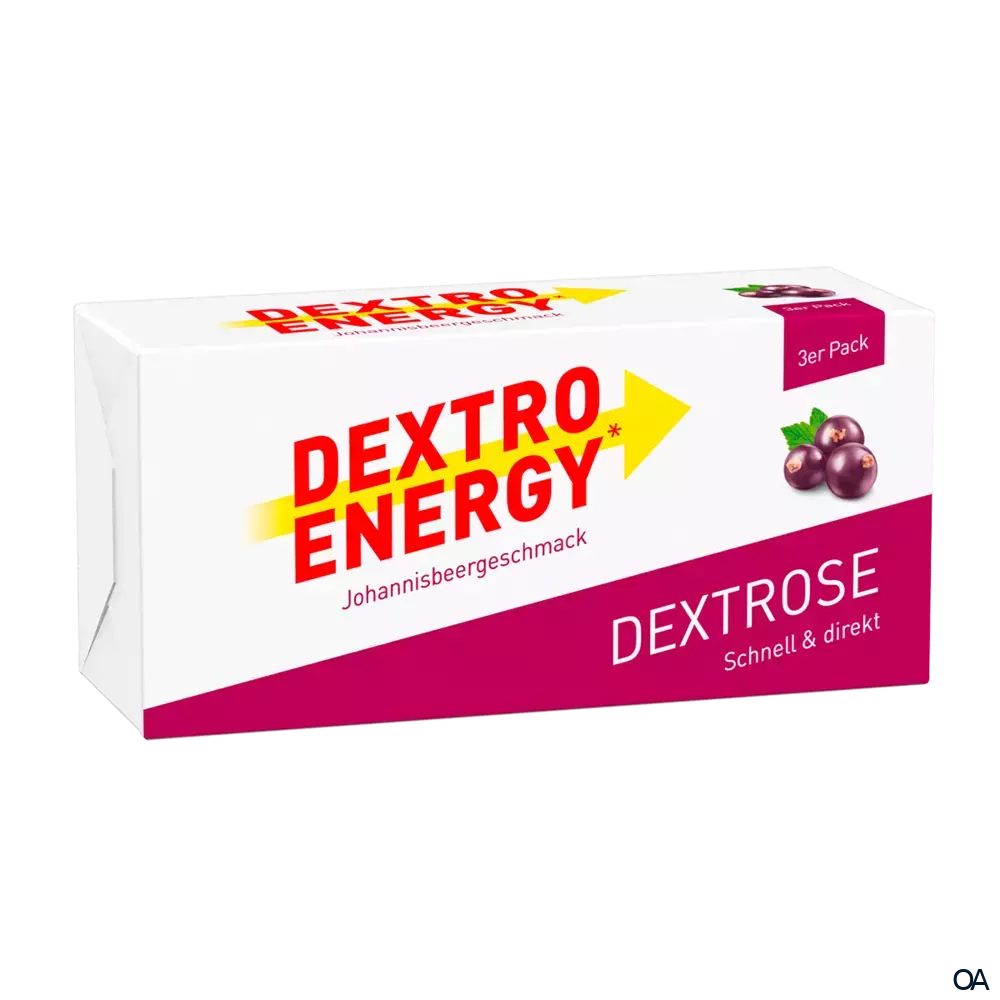 ​Dextro Energy* Johannisbeere Traubenzuckerwürfel 3 x 46 g