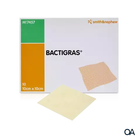 BACTIGRAS Antiseptische Salbenkompresse, steril, 10 x 10 cm