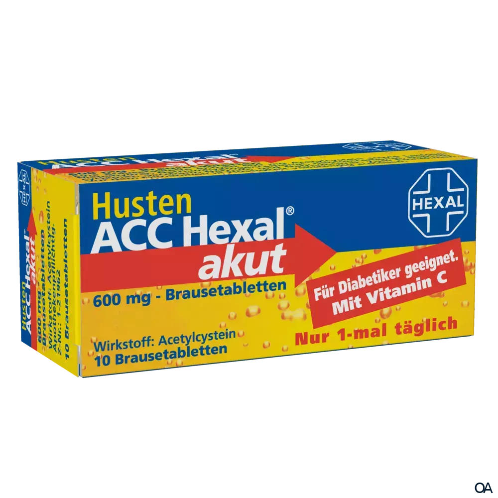 Husten ACC Hexal akut 600 mg Brausetabletten