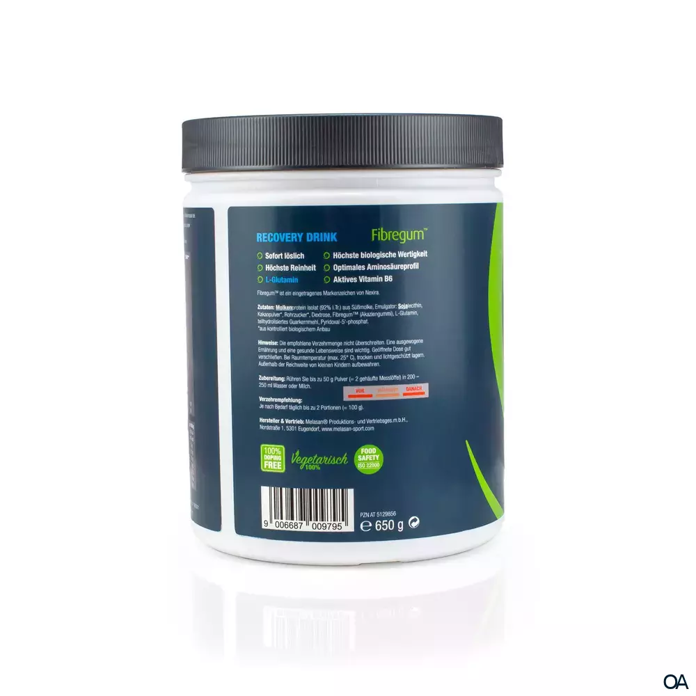 Melasan Sport Recovery Drink Pulver Schoko