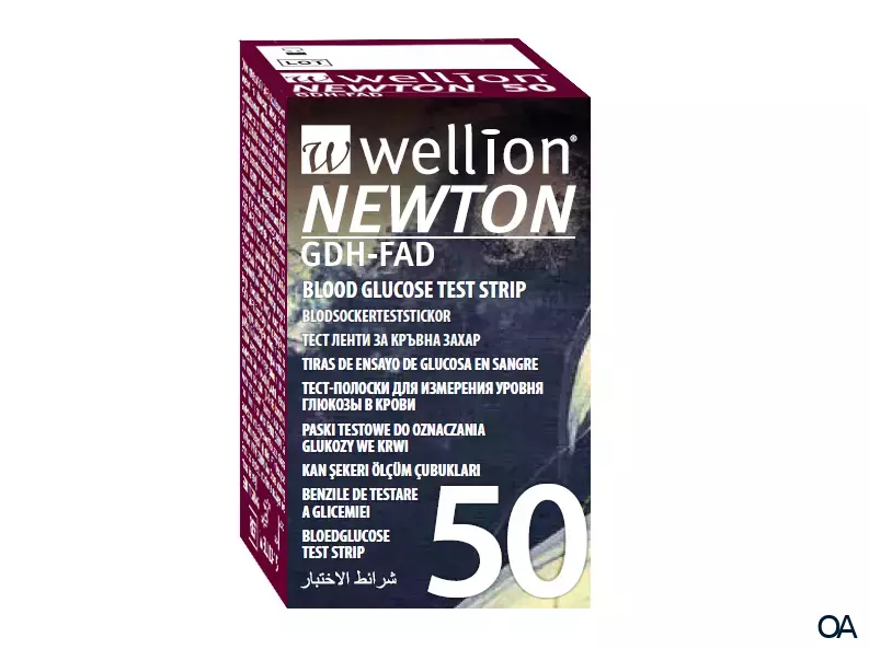 Wellion NEWTON GDH-FAD Blutzuckerteststreifen - Einzeln