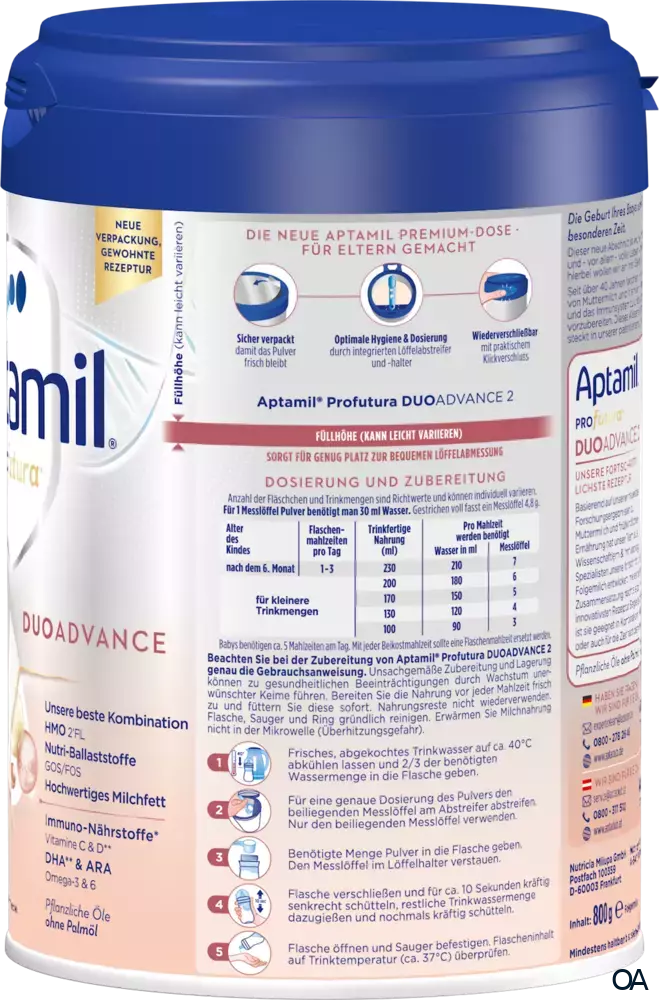 Aptamil Profutura Duoadvance 2 Folgemilch Pulver