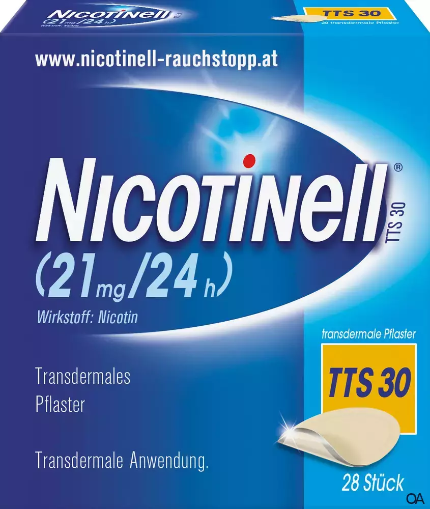 Nicotinell® TTS 30 (21 mg/24 h) transdermale Pflaster