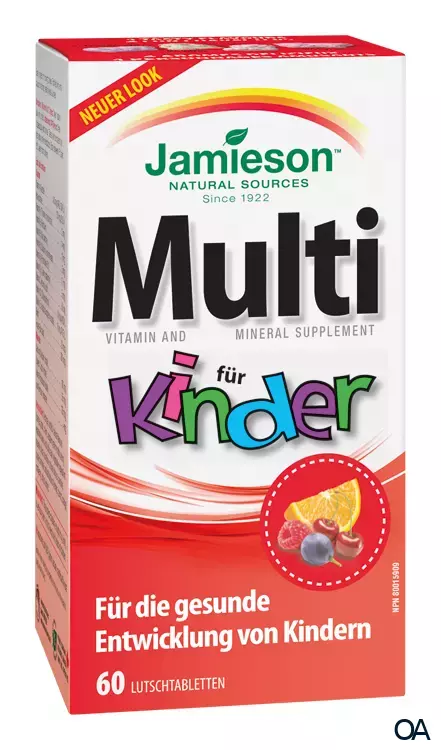 Jamieson Multivitamintabletten für Kinder mit Eisen Tabletten