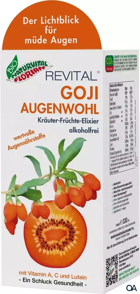 Bio Naturvital Florian Revital Goji Augenwohl Kräuter-Früchte-Elixier