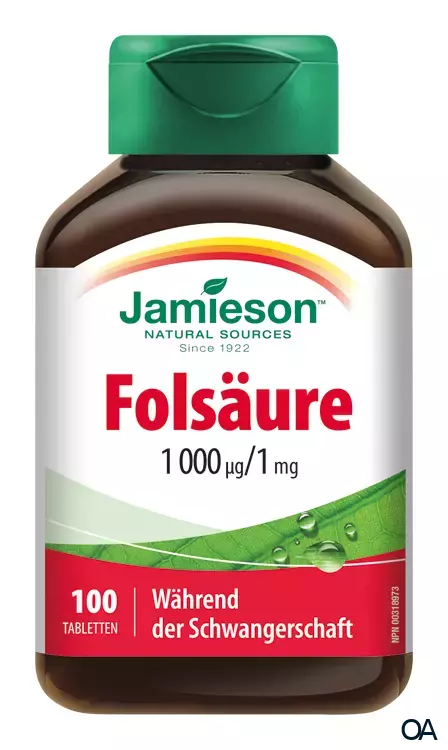 Jamieson Folsäure 1000 µg/1 mg