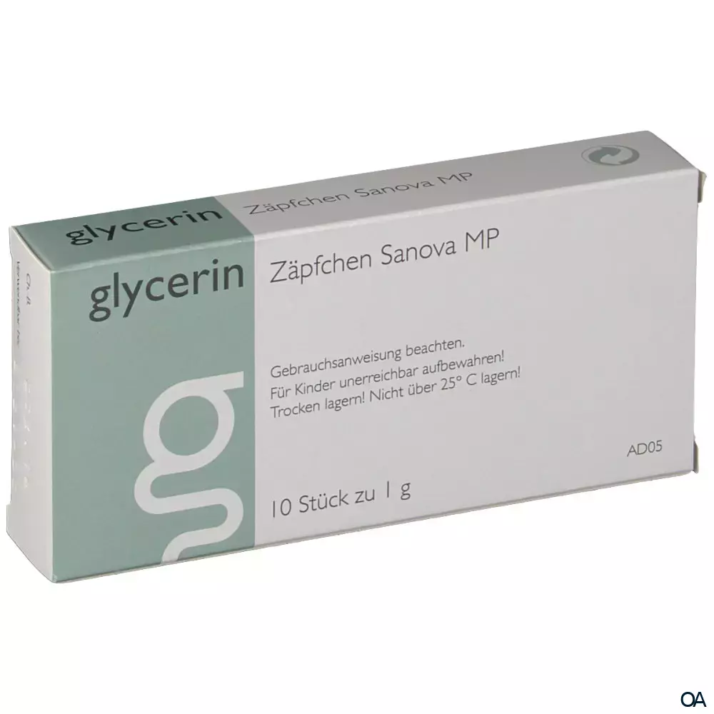 Glycerin Zäpfchen Mp Sanova