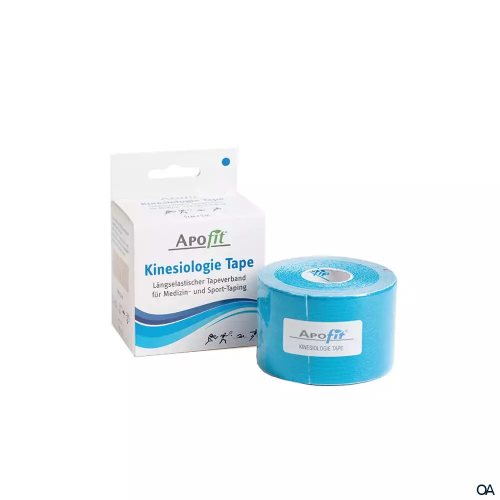 APOfit Kinesiologie Tape blau 5 cm x 5 m