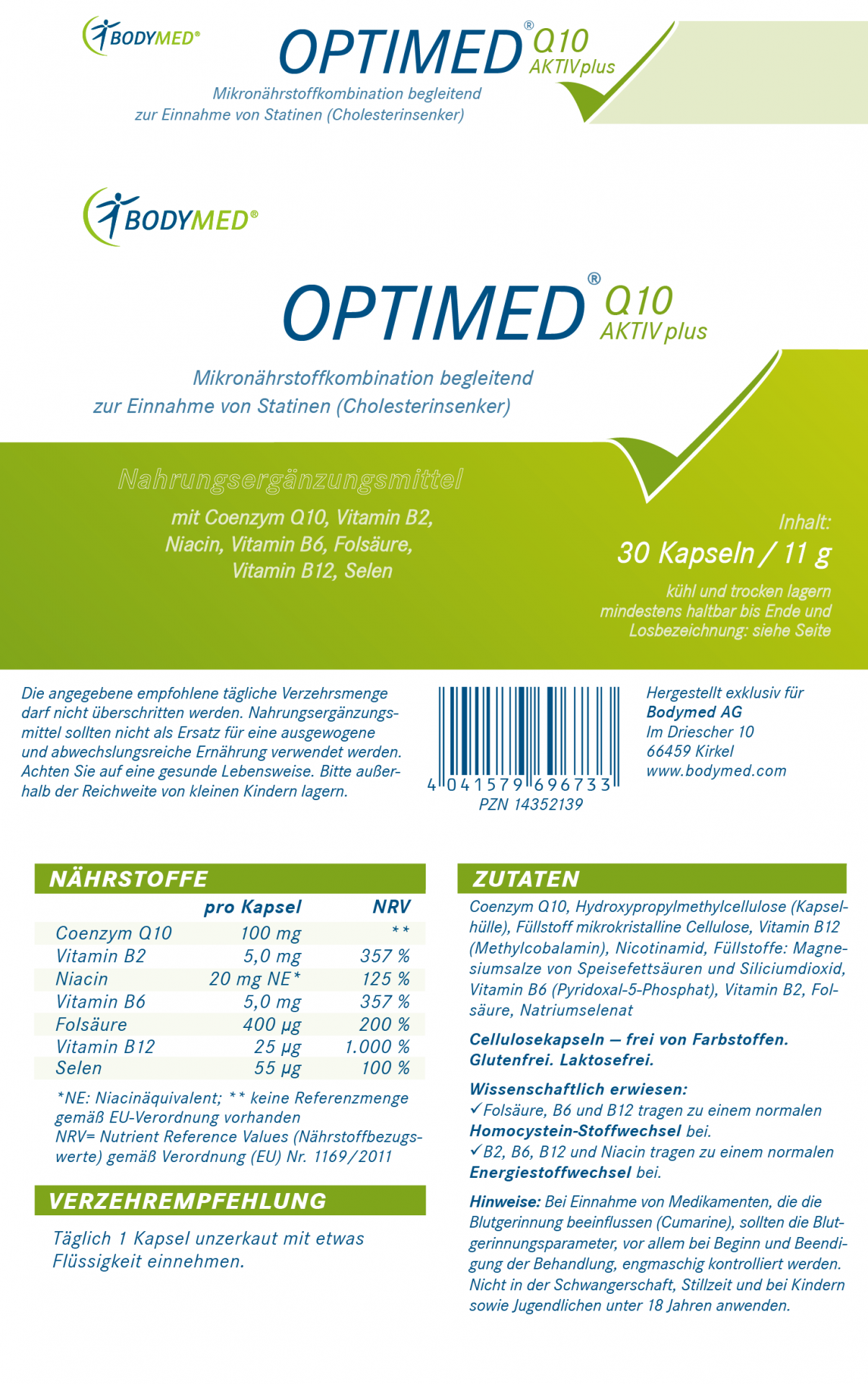 BODYMED OPTIMED Q10 AKTIV