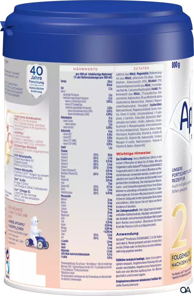 Aptamil Profutura Duoadvance 2 Folgemilch Pulver