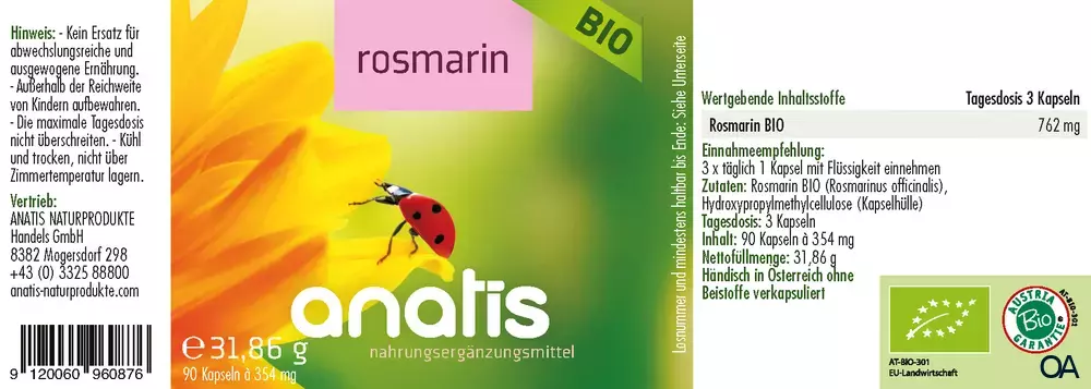 anatis Rosmarin BIO Kapseln