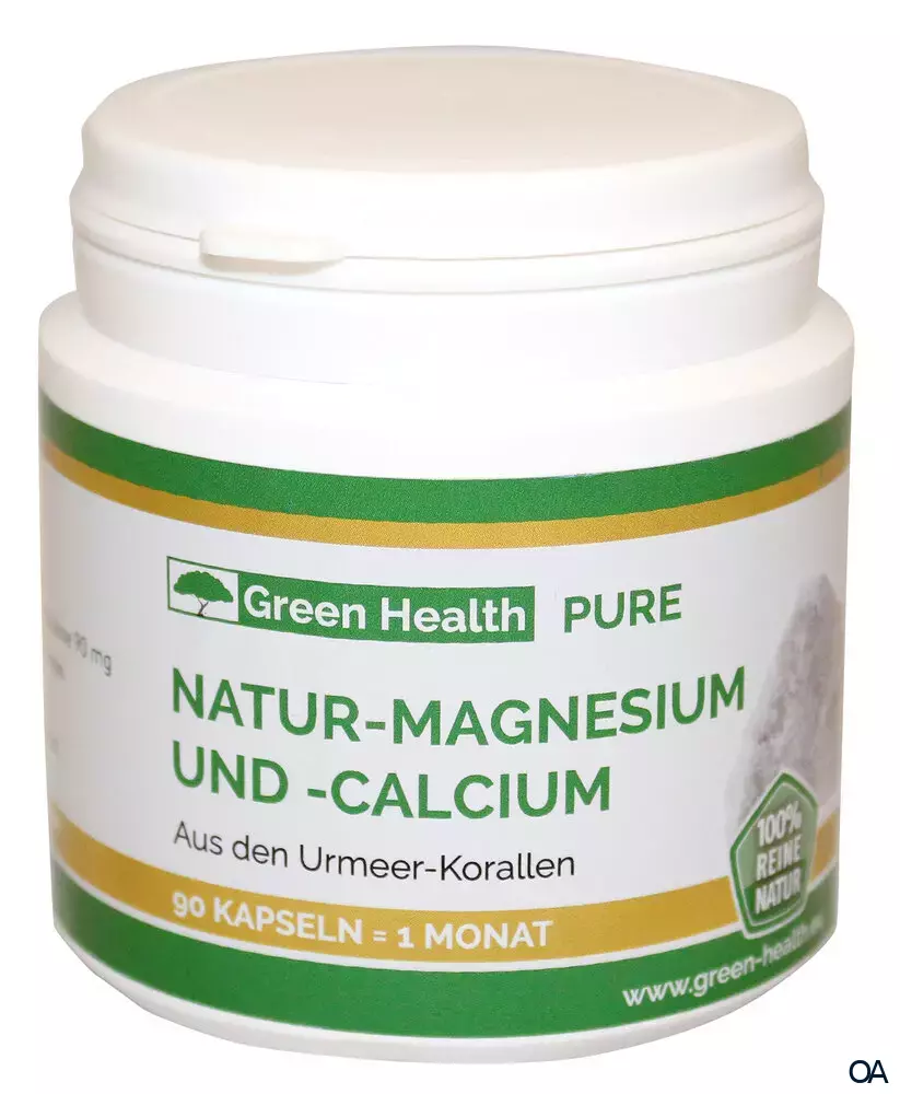 Green Health Natur-Magnesium und -Calcium Kapseln