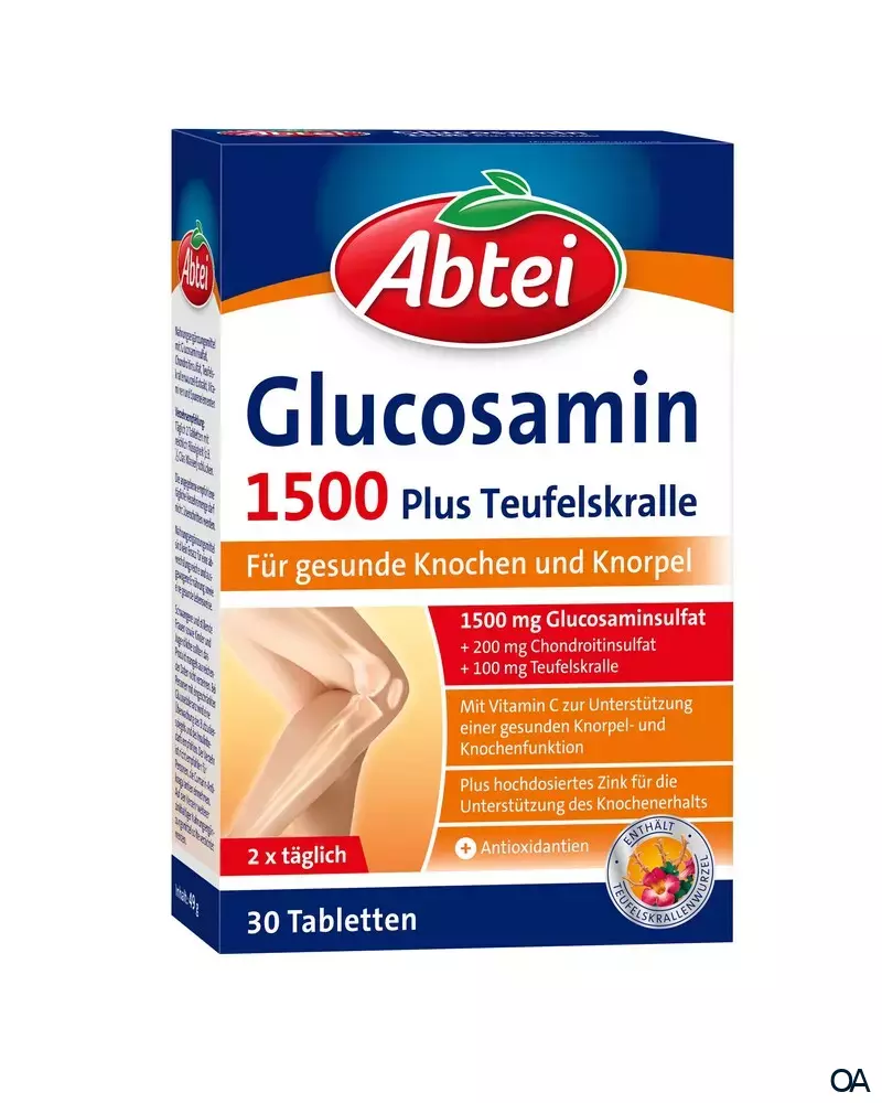 Abtei Glucosamin 1500 Plus Teufelskralle Tabletten