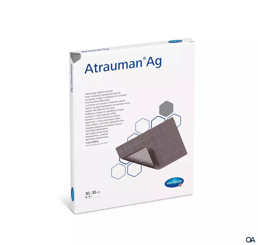 Atrauman® Ag Silberhaltige Salbenkompresse, steril, 10 x 10 cm