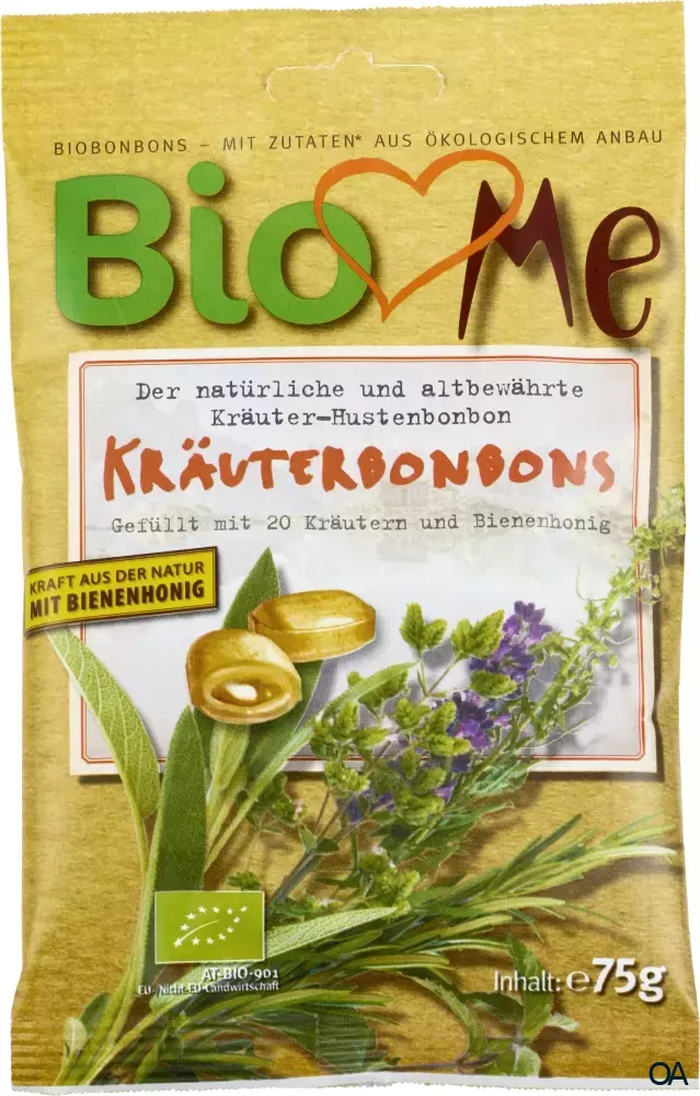 BIO loves Me Bio-Bonbons gefüllt mit der Kraft 20 edler Kräuter