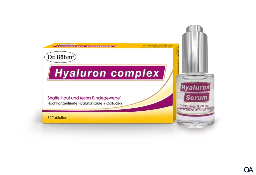 Dr. Böhm® Hyaluron complex Tabletten und Hyaluron Serum