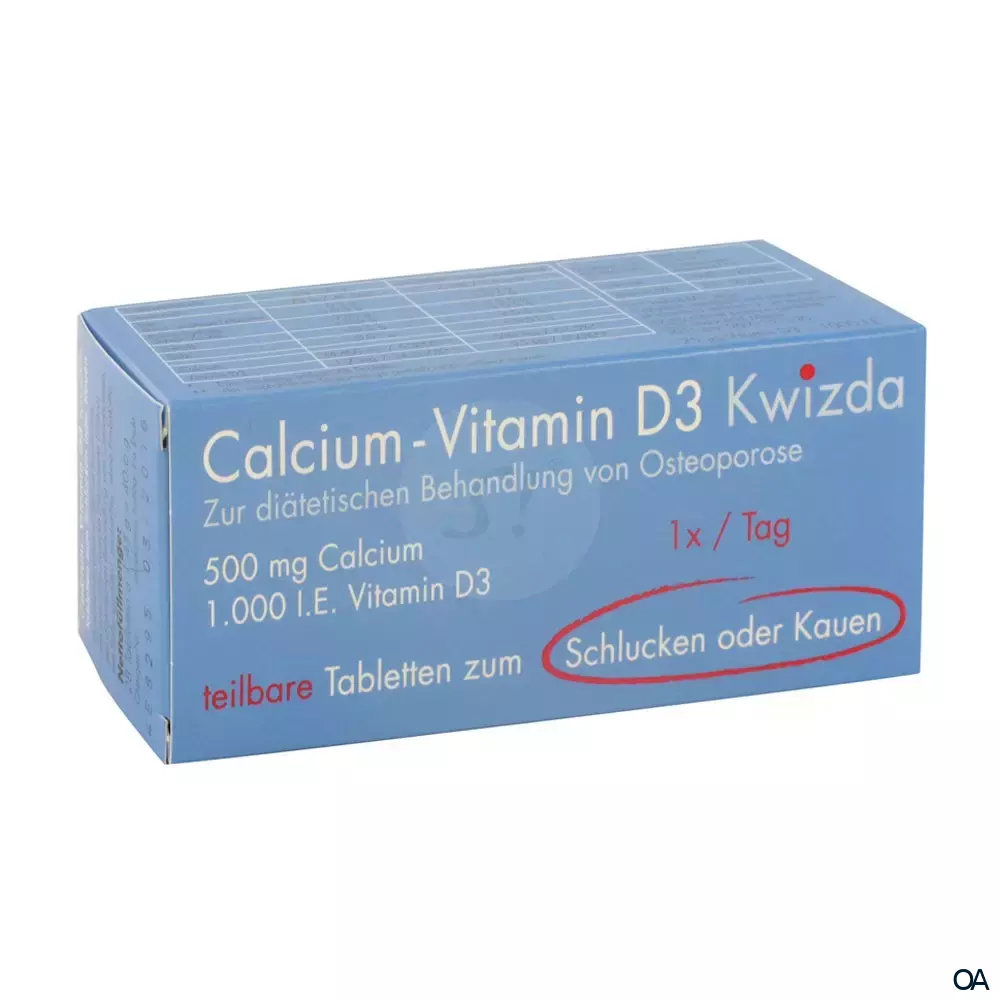 Calcium + Vitamin D3 Schluck- und Kautabletten