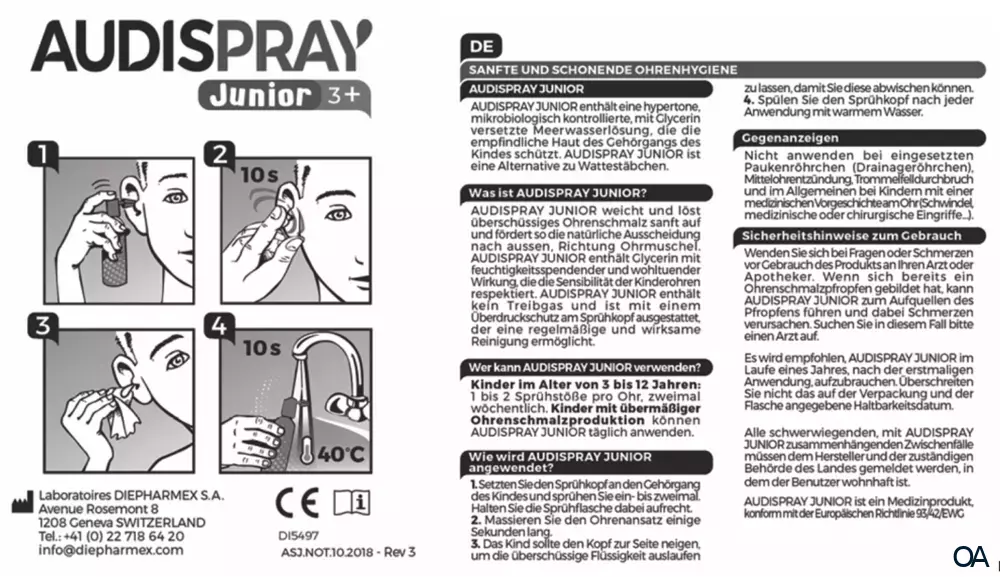 AUDISPRAY junior Ohrenspray