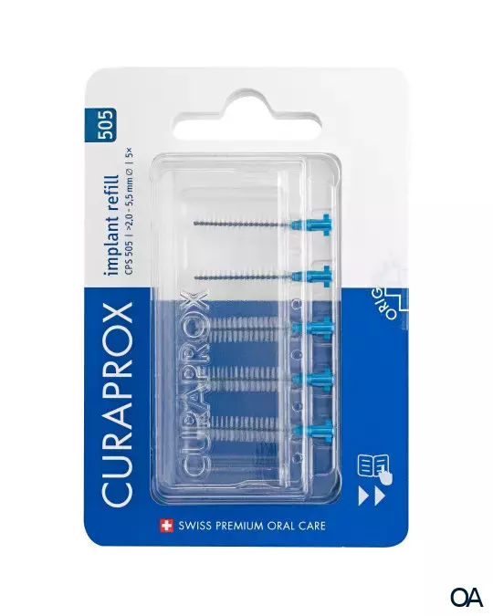 Curaprox Interdentalbürsten Refill Implant CPS 505 Blau