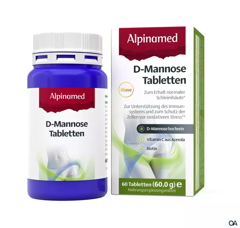 Alpinamed® D-Mannose + Biotin + Vitamin C Tabletten